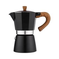 Cafeteira Moka Clássica Italiana Vintage Com Cabo De Madeira 150ml 300ml Utensílios De Cozinha