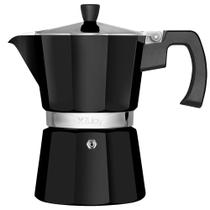 Cafeteira Moka Pot Zulay Premium 3 Xícaras - À Prova de Vazamentos - Preta