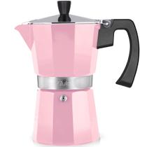 Cafeteira Moka Pot Zulay Premium 300ml - À Prova de Vazamentos - Rosa