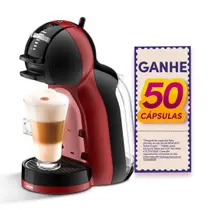 Cafeteira Nescafe Dolce Gusto Mini Me Vermelha e Preta Automática Cápsulas 110v