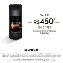 Cafeteira Nespresso Essenza Mini Preta 110V + 50 Cápsulas de Café Intenso