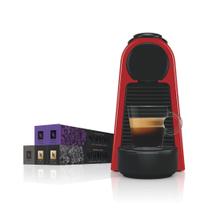 Cafeteira Nespresso Essenza Mini Vermelha 110V + 50 Cápsulas de Café Intenso