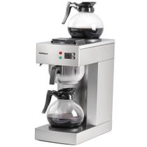 Cafeteira NUPANT 12 xícaras de 1,8 L com 2 garrafas de vidro de aço inoxidável Cafeteira NUPANT 12 xícaras de 1,8 L com 2 garrafas de vidro de aço inoxidável