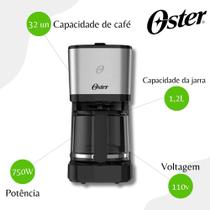 Cafeteira OCAF300 750ml Oster Preto - 110v