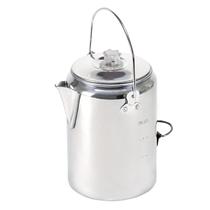 Cafeteira Percolator Stansport Camper's 9 xícaras (2,1 L) prateada