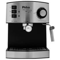 Cafeteira Philco Coffee Express, Reservatório de água 1.6L, 850W, Preto/Inox - 110V