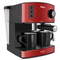 Cafeteira Philco Expresso e Cápsulas Inox Red - 20 Bar 127v ou 220v