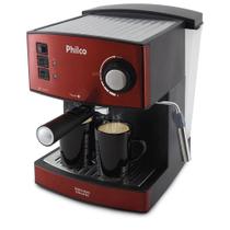 Cafeteira Philco Expresso e Cápsulas Inox Red - 20 Bar