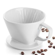 Cafeteira Pour Over DOWAN, cerâmica branca não elétrica