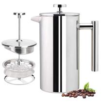 Cafeteira Prensa Francesa Aço Inox 800ml Premium