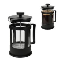 Cafeteira Prensa Francesa Café Chá Em Vidro Preta - 300ml Cafeteira Prensa Francesa Café Chá Em Vidro Preta - 300ml