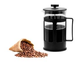 Cafeteira Prensa Francesa Cremeira 600ML Leite Café Cappuccino de Vidro e Plástico