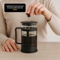 Cafeteira Prensa Francesa Cremeira Café Leite Chá 300ml Prático e Rápido para Fazer Café Cozinha