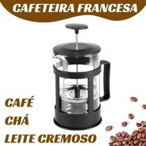 Cafeteira Prensa Francesa de Vidro 600ml Café Chá Cremeira Com Filtro de aço inoxidável removível - Dssalefast