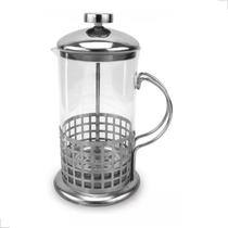 Cafeteira Prensa Francesa Em Vidro E Aço Inox Cremeira 600ml
