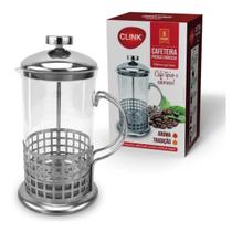 Cafeteira Prensa Francesa Em Vidro e Inox French Press 600ml