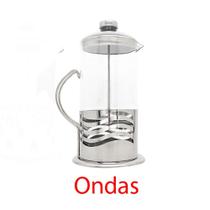 Cafeteira prensa francesa manual inox 350ml café chá leite cremoso casa