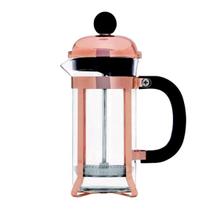 Cafeteira Prensa Francesa Rose Gold 350ml - Vidro e Aço Inox