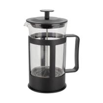 Cafeteira Prensa Francesa Vidro e Plástico 300ML para Café Chá e Infusões Preto Fratelli Cafeteira Prensa Francesa Vidro e Plástico 300ML para Café Chá e Infusões Preto Fratelli