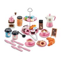 Cafeteira Pretend Tea Party Set 38 unidades para meninas Cafeteira Pretend Tea Party Set 38 unidades para meninas