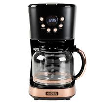 Cafeteira Programável HADEN para 12 Xícaras Preto Cobre