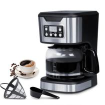 Cafeteira Programável HousesAid de Aço Inoxidável para 12 Xícaras