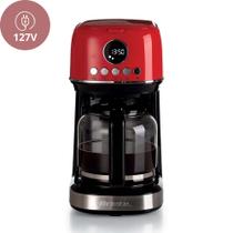 Cafeteira Programável Moderna Vermelha 127V - Ariete