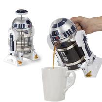 Cafeteira r2d2 robo star wars prensa cafe geek