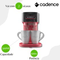 Cafeteira Single Up Cadence CAF230 Preto/Vermelho - 110V