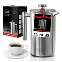 Cafeteira SterlingPro French Press 1.75L em aço inoxidável Cafeteira SterlingPro French Press 1.75L em aço inoxidável