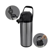 Cafeteira Térmica P/Café 1,9L (Preta - Inox / Plástico)