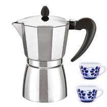 Cafeteira tipo Italiana para 9 xicaras acompanha 2 canecas R