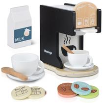 Cafeteira Toy medoga Play Acessórios de cozinha Kids Wood Cafeteira Toy medoga Play Acessórios de cozinha Kids Wood