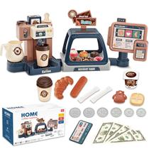 Cafeteira Toy yoliyogo Pretend Play com máquina de café