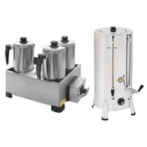 Cafeteira Tradicional 6 Litros 1300W + Esterilizador De 3 Bules Com Termostato Marchesoni 110 V