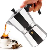 Cafeteira Valvpant 2 xícaras de alumínio Moka Pot 100mL prata Cafeteira Valvpant 2 xícaras de alumínio Moka Pot 100mL prata