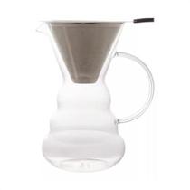 Cafeteira Vidro Borossilicato com filtro Inox 500ml Lyor Cafeteira Vidro Borossilicato com filtro Inox 500ml Lyor