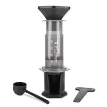 Cafeteira Yuropress Sistema Frances Café Expresso ICoffee Barista Level Com Câmara Êmbolo Filtros