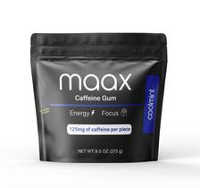 Caffeine Energy Gum Max Coolmint 125 mg de cafeína 125 peças
