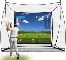 Cage para Simulador de Golfe ZEALFEEL 305x244x168 cm com Tela HD