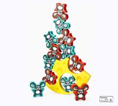 Cai Cai Ratinho Pakitoys Brinquedo Estimula Equilibrio Raciocinio Logico Encaixar Pecas