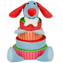 Cai Não Cai Baby - Cachorro - Antialérgico - Colorido - 30 cm - CAS Brinquedos - CAS Bichos de Pano