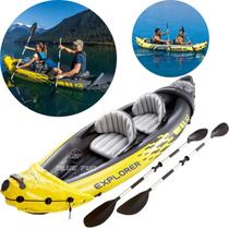 Caiaque Inflável Explorer K2 Intex Com Bomba e Remos 68307