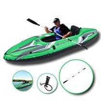 Caiaque Inflável Individual com Remo e Bomba de Ar Importway Iwci-001 Pathfinder