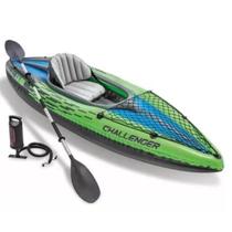 Caiaque inflável intex k1 challenger c/ remos e bomba de inflar