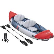 Caiaque Inflável p/ 2 pessoas Lite-Rapid X2 + 2 Remos + Bomba de Ar Bestway 65077