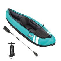 Caiaque Inflável Ventura 1 Pessoa + Remo + Bomba De Ar Bestway