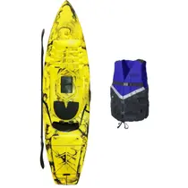 Caiaque Truta Com Colete - Caiaker - Amarelo