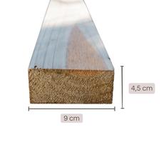 Caibro aplainado para pergolado (serve também para telhado ou móveis) de madeira de Pinus tratado 4,5x9x150 centímetros Caibro aplainado para pergolado (serve também para telhado ou móveis) de madeira de Pinus tratado 4,5x9x150 centímetros