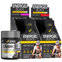 Cãibroff 60 Caps Anti Caimbras + 2x Energel Black 20 Sachês Bodyaction